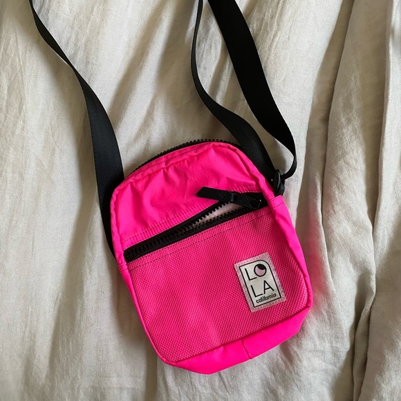 lola california Handbags - LOLA California Hot Pink Crossbody Bag